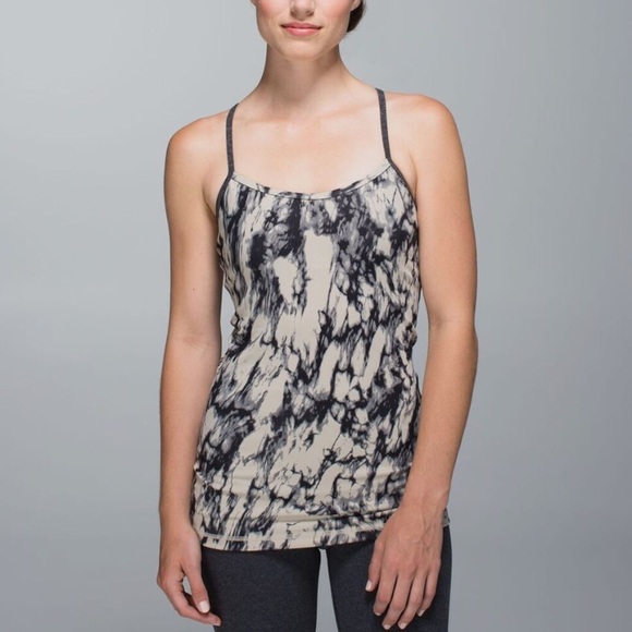Lululemon Power Y Tank, Color “Granite Black and Mojave Tan Tie-Dye” - Picture 1 of 5